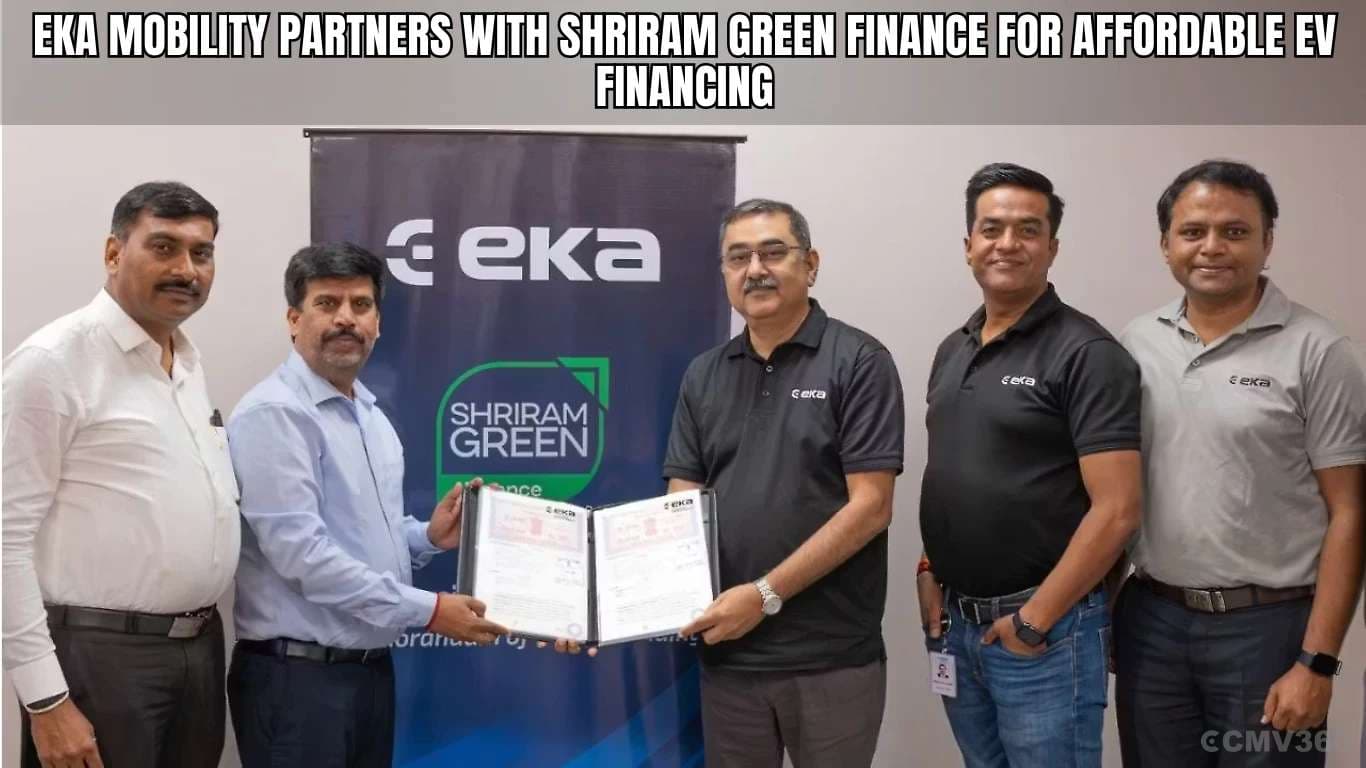 EKA मोबिलिटी ने सस्ती EV फाइनेंसिंग के लिए श्रीराम ग्रीन फाइनेंस के साथ साझेदारी की EKA Mobility Partners with Shriram Green Finance.webp