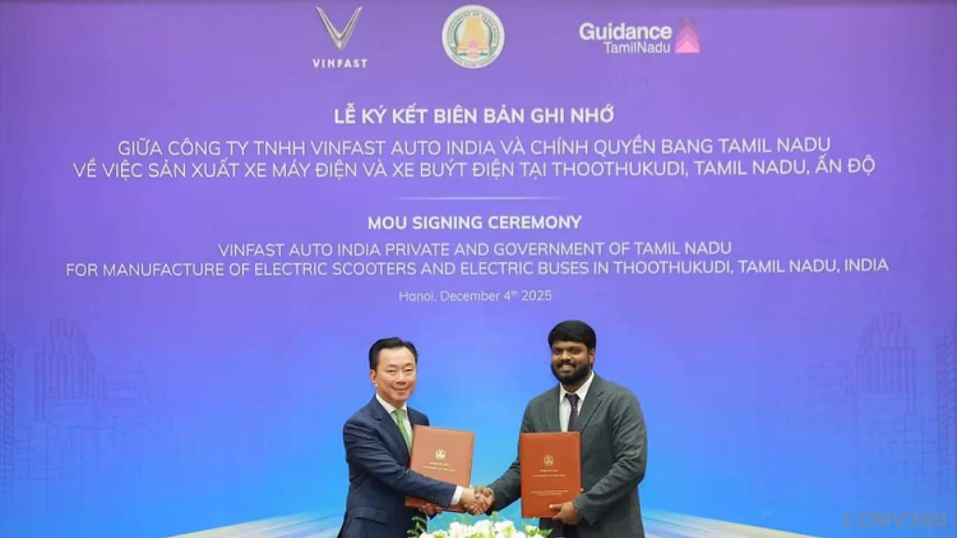 VinFast to Invest ₹4,000 Crore in Tamil Nadu for E-Bus Production VinFast to Invest ₹4,000 Crore in Tamil Nadu for E-Bus Production
