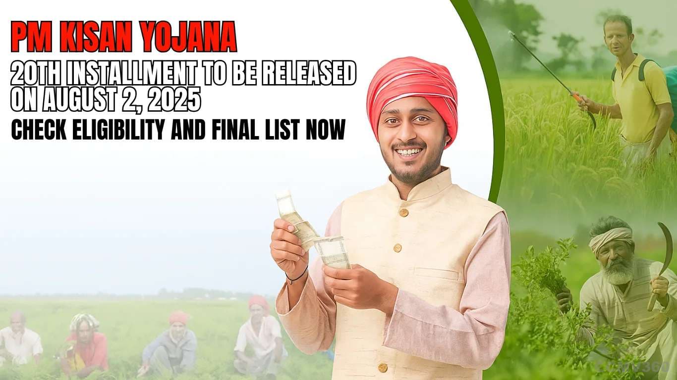 PM Kisan Yojana 20th Installment to Be Released on August 2, 2025: Check Eligibility and Final List Now PM Kisan Yojana 20th Installment to Be Released