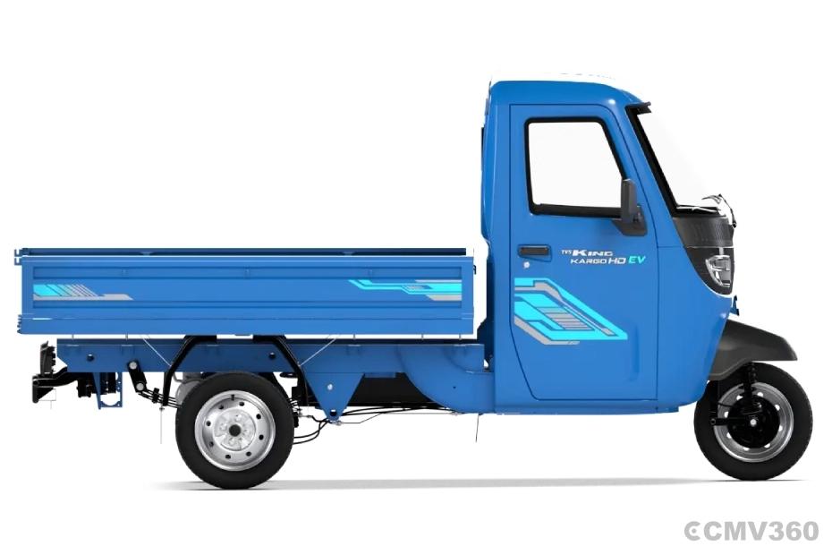 TVS King Kargo HD EV Neptune Blue FSD Right Side View TVS King Kargo HD EV Neptune Blue FSD Right Side View