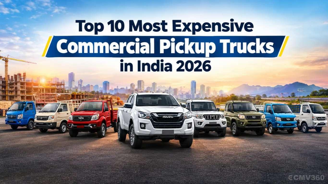 Top 10 Most Expensive Commercial Pickup Trucks in India 2026 Top 10 Most Expensive Commercial Pickup Trucks in India 2026
