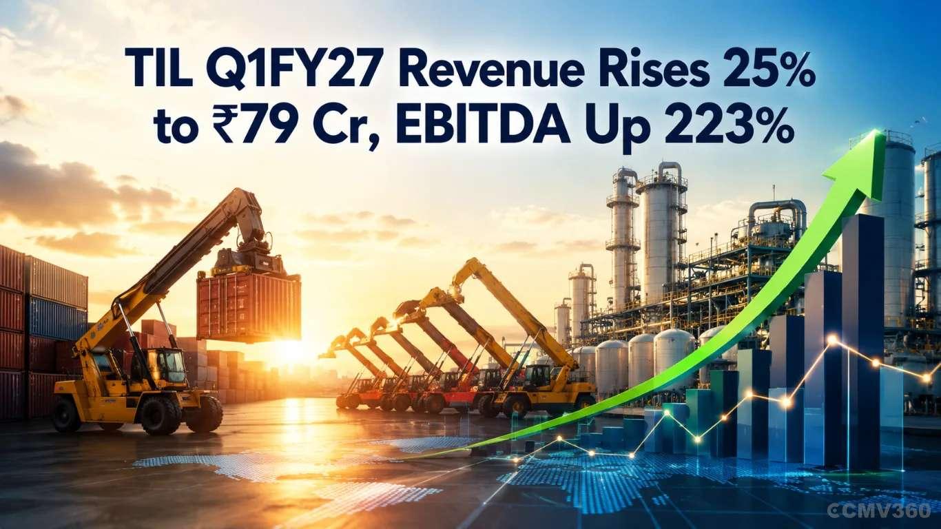 TIL Q1FY27 Revenue Rises 25% YoY to ₹79 Crore, EBITDA Jumps 223% TIL Q1FY27 Revenue Rises 25% YoY to ₹79 Crore, EBITDA Jumps 223%