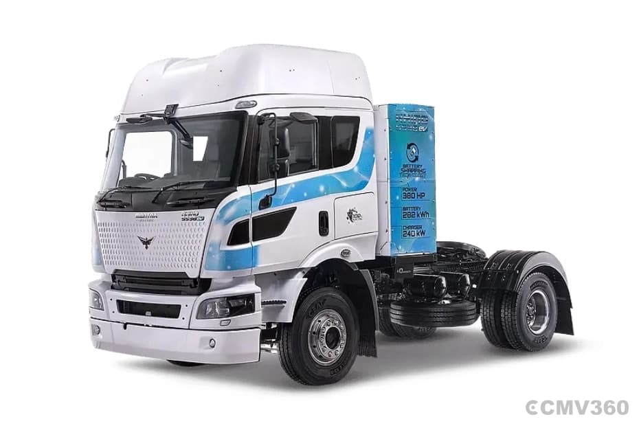 Montra Electric Rhino 5538 EV White Color Montra Electric Rhino 5538 EV White Color