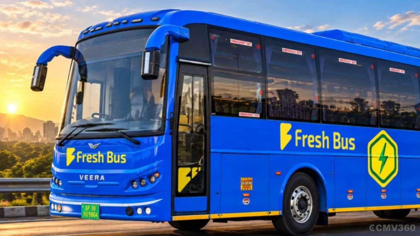 Fresh Bus Launches Bengaluru-Hyderabad Electric Sleeper Bus Service Fresh Bus Launches Bengaluru-Hyderabad Electric Sleeper Bus Service