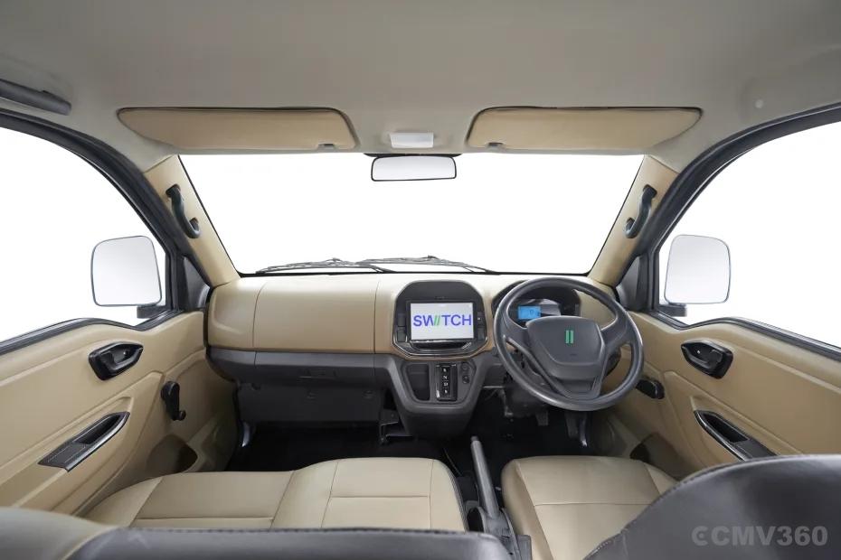 Switch Mobility IeV4 electric mini truck interior dashboard and cabin view Switch Mobility IeV4 electric mini truck interior dashboard and cabin view