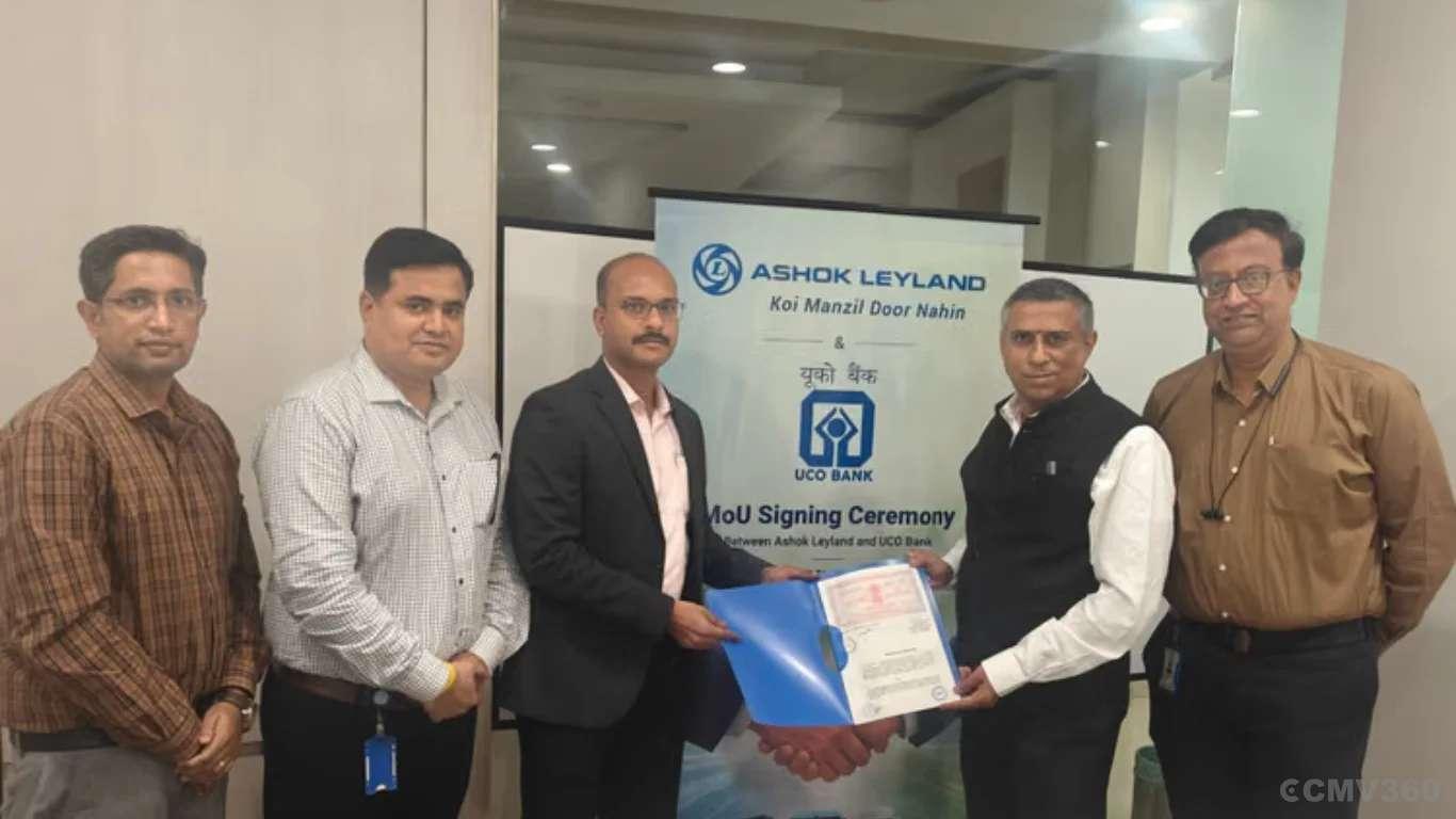अशोक लेलैंड ने ट्रक और बस खरीदारों के लिए आसान वाहन वित्तपोषण की पेशकश करने के लिए UCO बैंक के साथ साझेदारी की Ashok Leyland Partners with UCO Bank to Offer Easy Vehicle Financing for Truck and Bus Buyers
