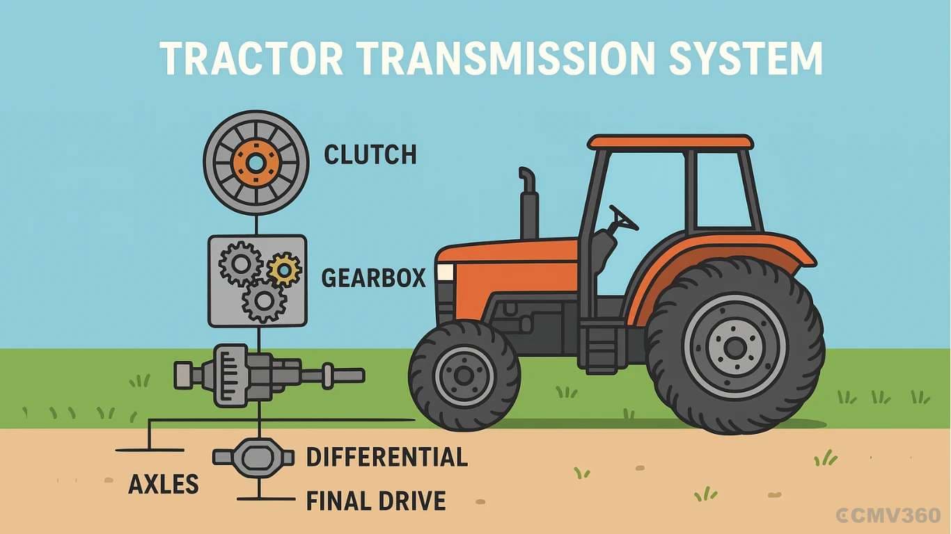 Mastering Tractor Power: Complete Guide to Transmission System, Parts, Types & Functions for Smarter Farming Tractor Transmission System