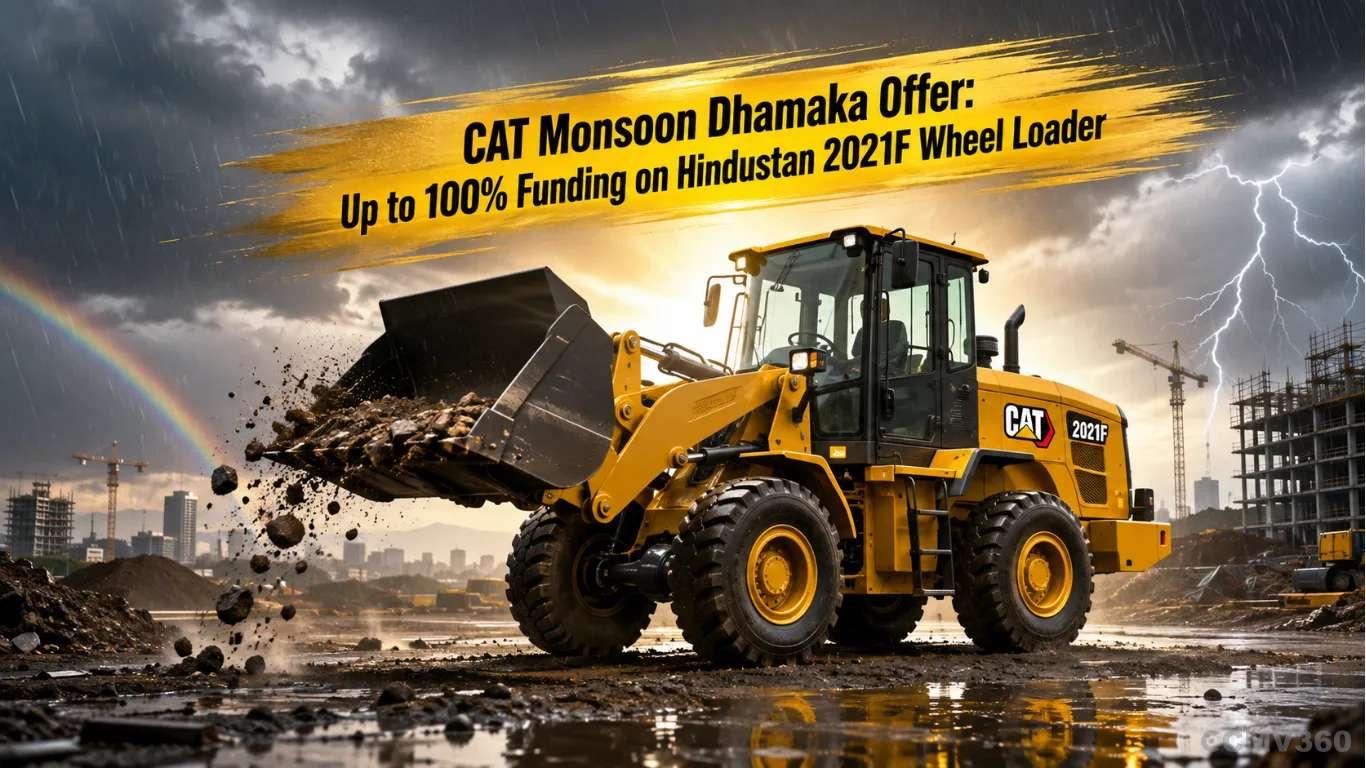 CAT Monsoon Dhamaka Offer: Up to 100% Funding on Hindustan 2021F Wheel Loader CAT Monsoon Dhamaka Offer: Up to 100% Funding on Hindustan 2021F Wheel Loader