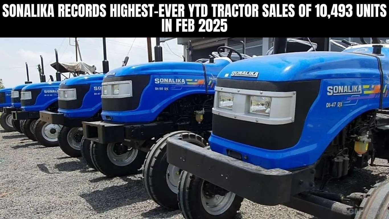 சோனாலிகா பிப்ரவரி 2025 இல் 10,493 யூனிட்டுகளின் மிக உயர்ந்த YTD டிராக்டர் விற்பனையை பதிவு செய்தது Sonalika Records Highest-Ever YTD Tractor Sales of 10,493 Units in Feb 2025.webp