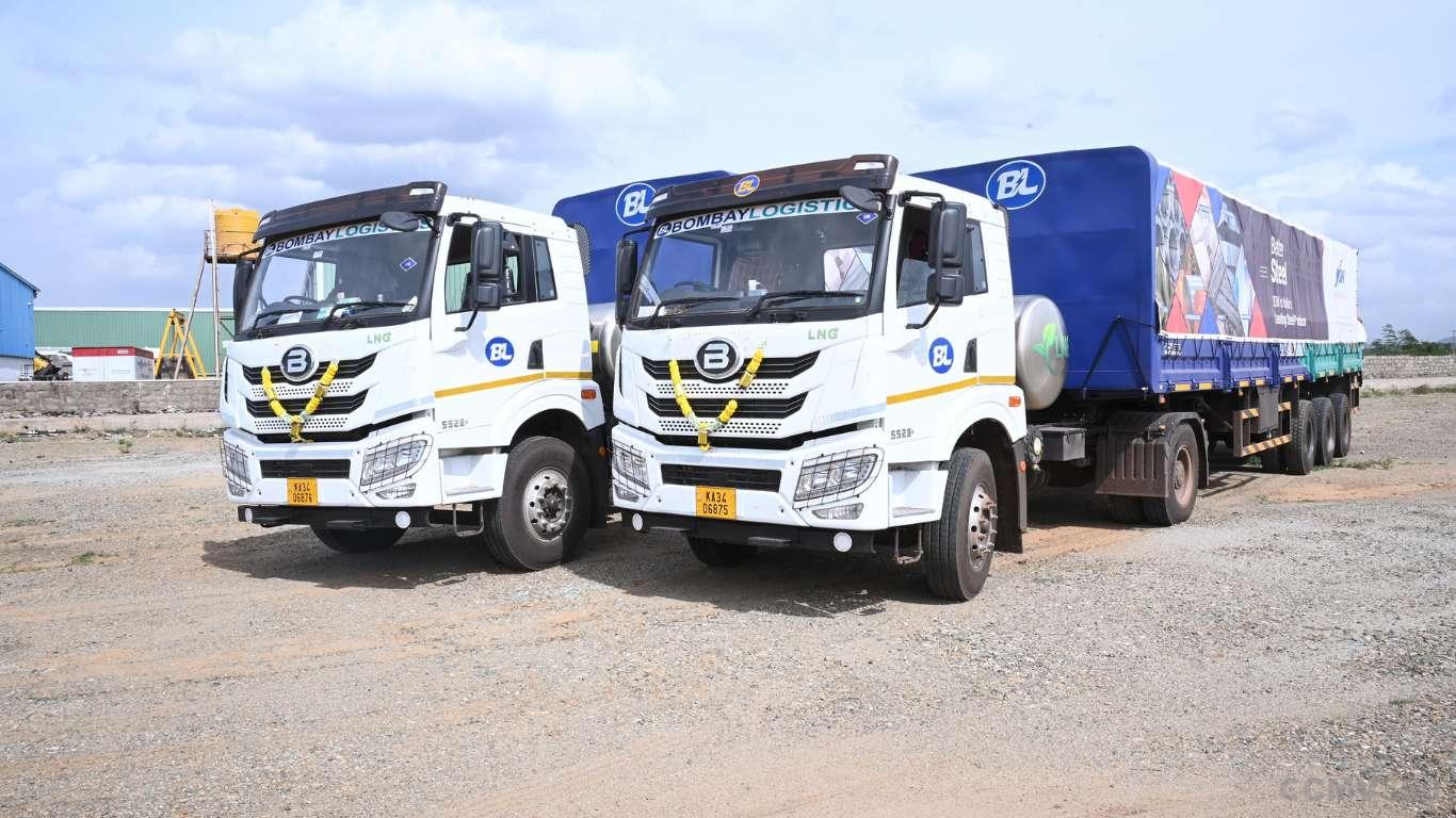 Bombay Logistics Flags Off Blue Energy Motors LNG Trucks for JSW Steel Operations in Karnataka Bombay Logistics Flags Off Blue Energy Motors LNG Trucks for JSW Steel Operations in Karnataka