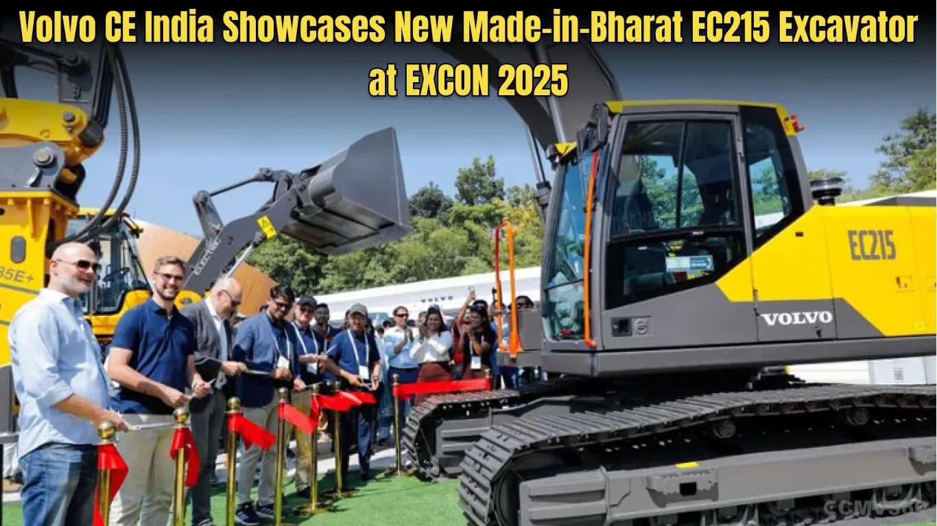 Volvo CE India Showcases New Made-in-Bharat EC215 Excavator at EXCON 2025 Volvo CE India Showcases New Made-in-Bharat EC215 Excavator at EXCON 2025