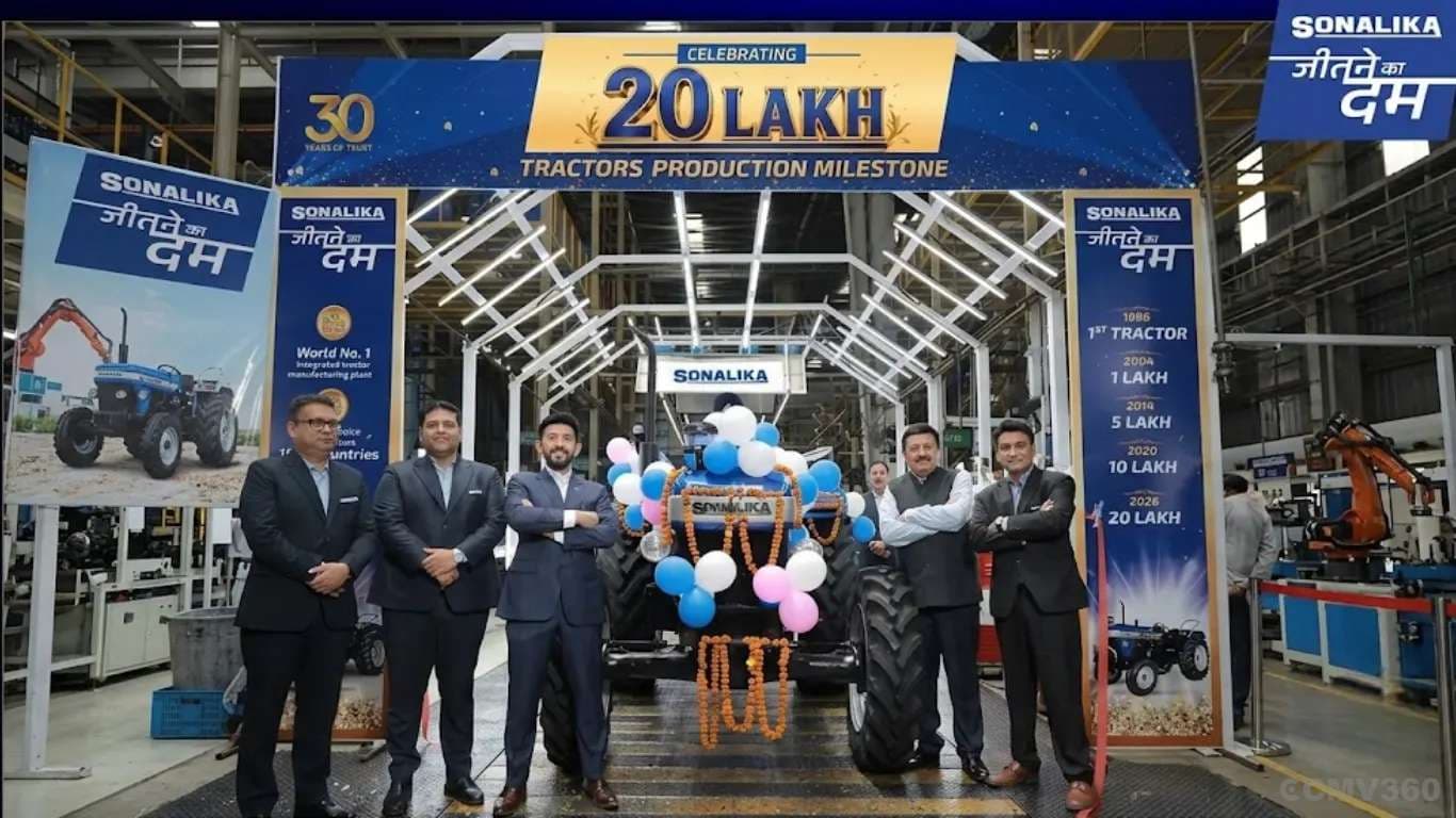 ਸੋਨਾਲਿਕਾ ਨੇ ਹੋਸ਼ੀਅਰਪੁਰ ਪਲਾਂਟ ਵਿੱਚ 20 ਲੱਖ ਟਰੈਕਟਰ ਉਤਪਾਦਨ ਮੀਲ ਪੱਥਰ ਪ੍ਰਾਪਤ ਕੀਤਾ Sonalika Achieves 20 Lakh Tractor Production Milestone at Hoshiarpur Plant