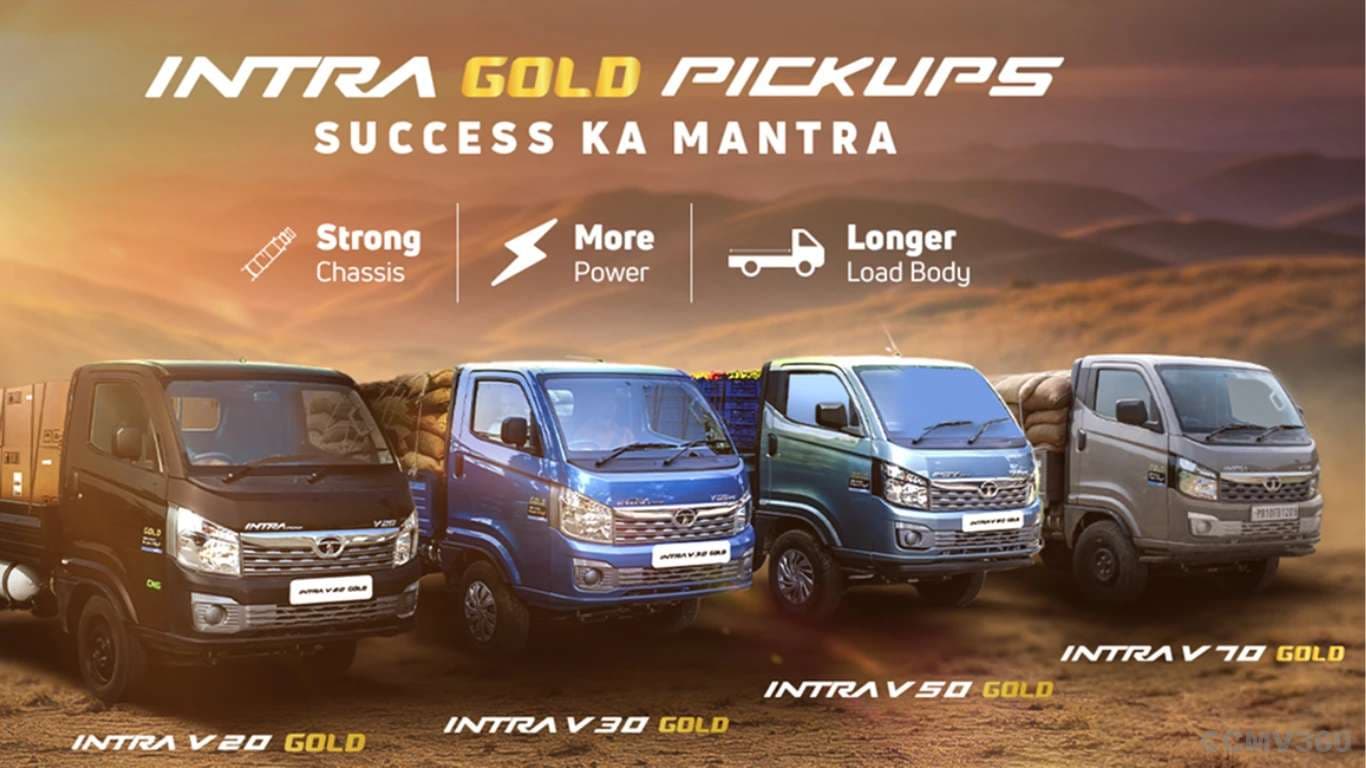 Tata Intra V20 Gold, V30 Gold, V50 Gold, and V70 Gold models offer great versatility for various needs. Tata Intra V20 Gold, V30 Gold, V50 Gold, and V70 Gold models offer great versatility for various needs.