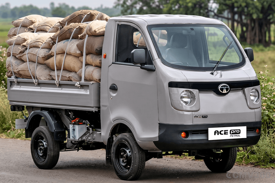 Tata Ace Pro Petrol Grey Colour Mini Truck Right Front Side Exterior View Tata Ace Pro Petrol Grey Colour Mini Truck Right Front Side Exterior View