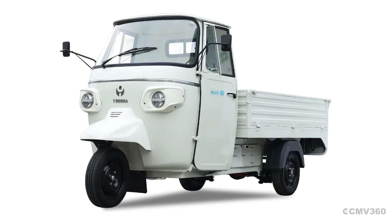 Youdha ePod G Electric Three-Wheeler Launched for Cargo: 545 kg Payload, 180 km Range Youdha ePod G Electric Three-Wheeler Launched for Cargo: 545 kg Payload, 180 km Range
