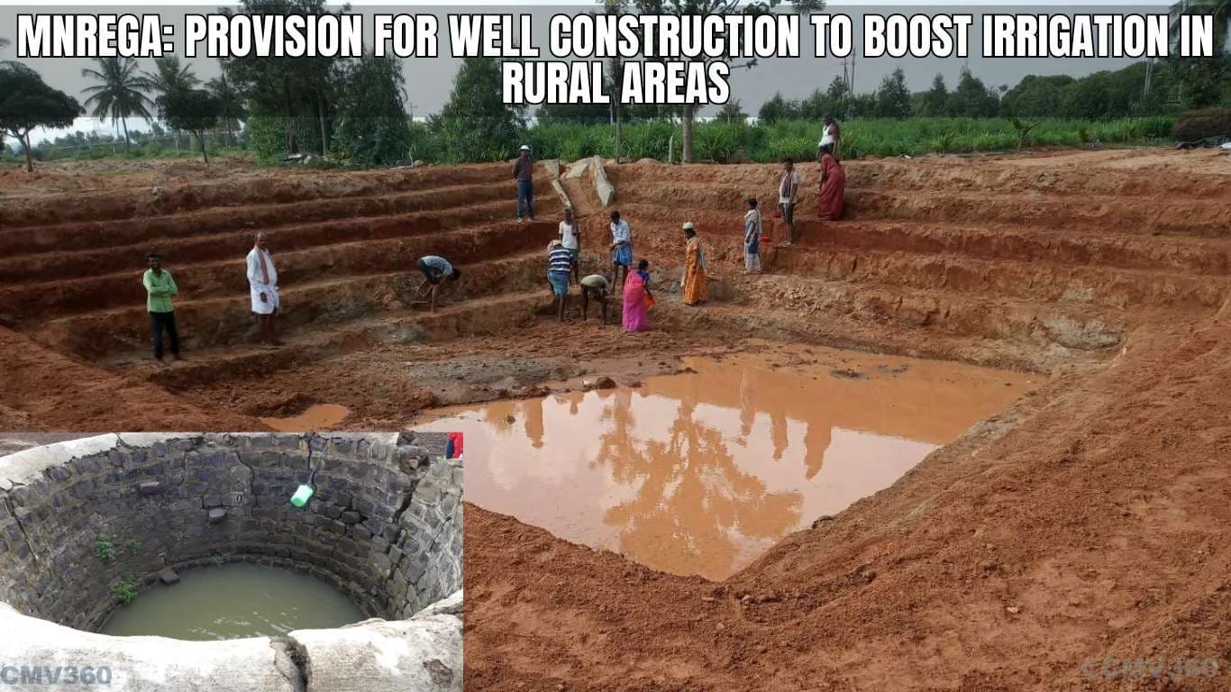 MNREGA: கிராமப்புறங்களில் நீர்ப்பாசனத்தை அதிகரிப்பதற்காக கிணறு கட்டுமானத்திற்கான ஏற்பாடு MNREGA Provision for Well Construction to Boost Irrigation in Rural Areas.webp