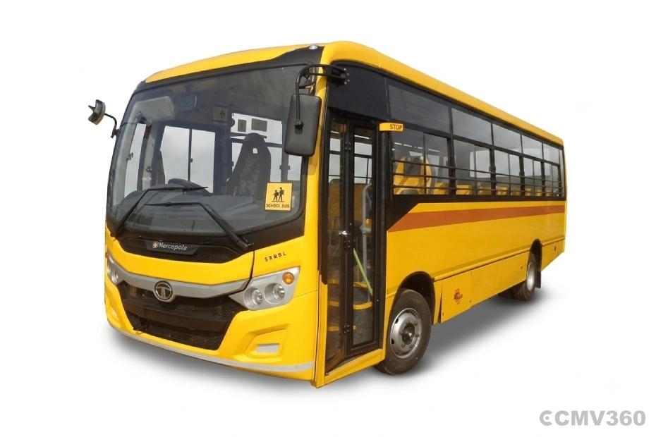 Tata Starbus School bus in yellow color Tata Starbus School bus in yellow color