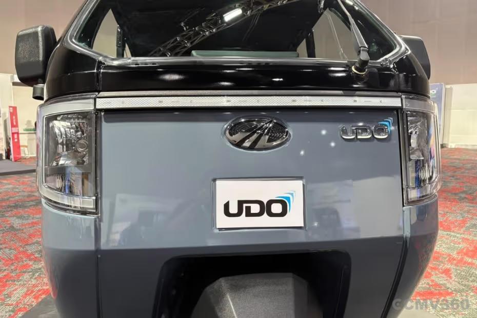 Mahindra UDO Front Exterior View with Headlamp and Branding Mahindra UDO Front Exterior View with Headlamp and Branding