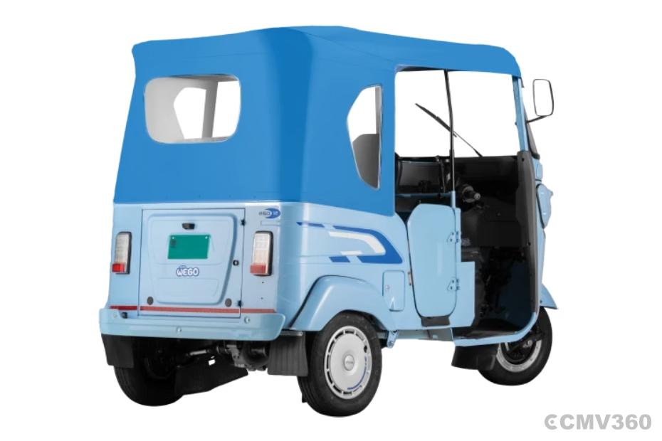 Bajaj WEGO P50 Blue Right Rear Three Quarter Bajaj WEGO P50 Blue Right Rear Three Quarter