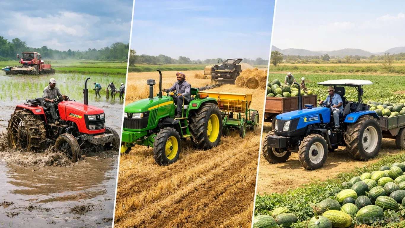 Increase Farm Yield & Reduce Costs: Season-Wise Tractor Usage Guide for Kharif, Rabi & Zaid (2026) Tractor Usage in India by Crop Season (2026): Complete Guide for Kharif, Rabi & Zaid Farming