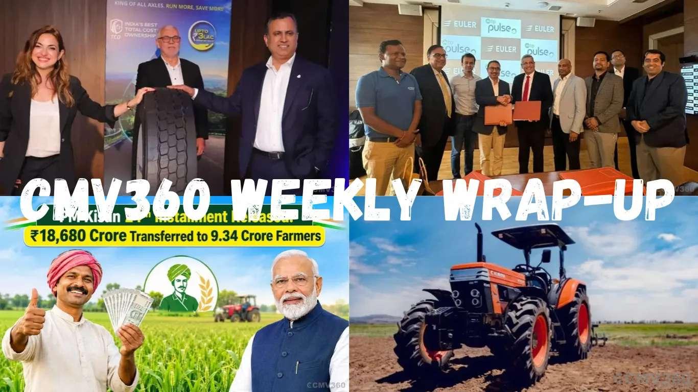 CMV360 Weekly Wrap (26-31 October 2026): 100 EV Truck Deal, EKA Manufacturing Plants, Battery-Swapping Station, Tractor Price Hike & Major Farmer Updates CMV360 Weekly Wrap (26-31 October 2026)