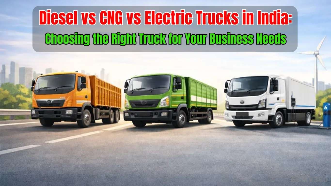 Diesel vs CNG vs Electric Trucks in India 2026: Choosing the Right Truck for Your Business Needs Diesel vs CNG vs Electric Trucks in India 2026: Choosing the Right Truck for Your Business Needs