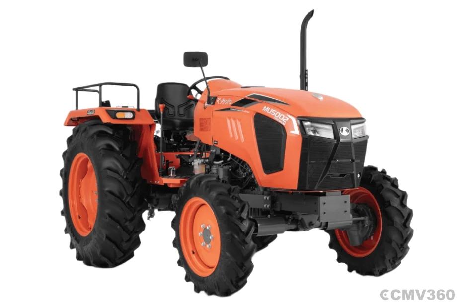 Kubota MU5002 4WD tractor right front three-quarter view Kubota MU5002 4WD tractor right front three-quarter view