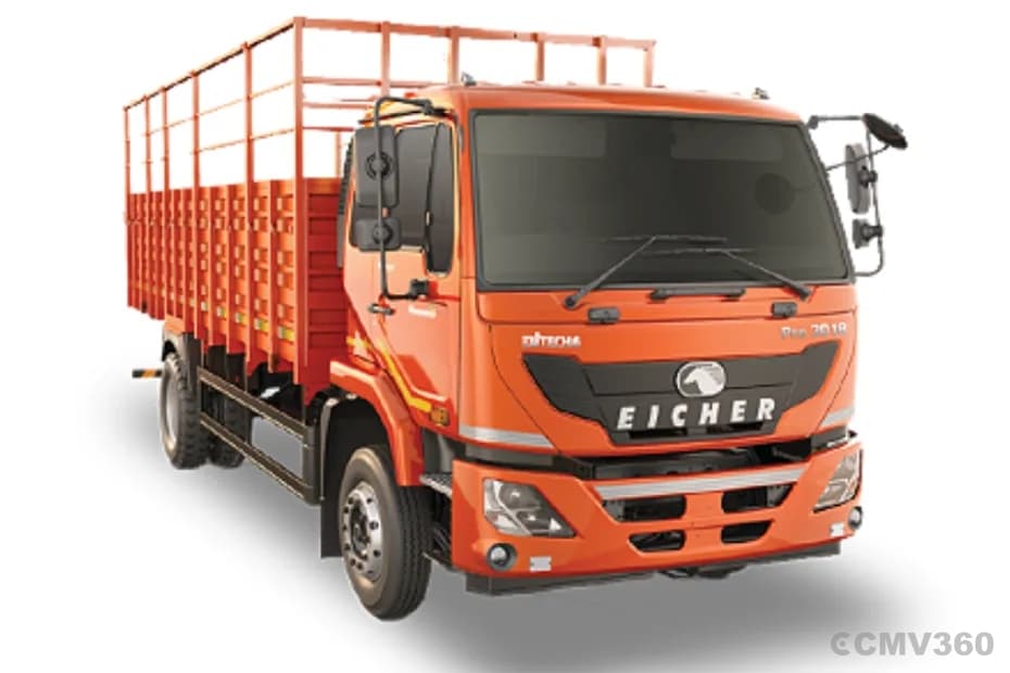 Eicher Pro 3018XP CNG truck right front three-quarter view Eicher Pro 3018XP CNG truck right front three-quarter view