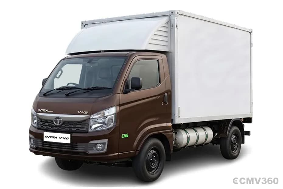 Tata Intra V40 CNG mini truck brown color Tata Intra V40 CNG mini truck brown color