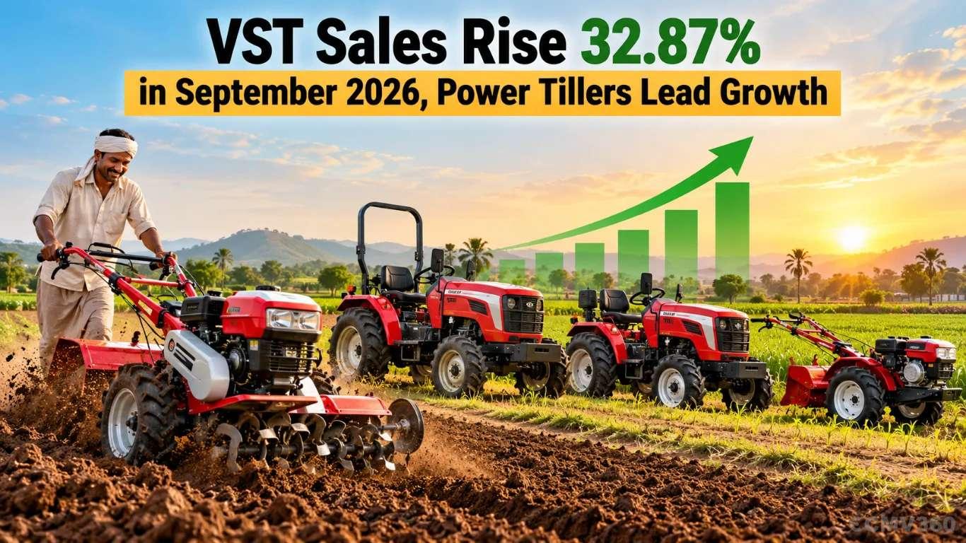 VST Sales Rise 32.87% in September 2026, Power Tillers Lead Growth VST Sales Rise 32.87% in September 2026, Power Tillers Lead Growth