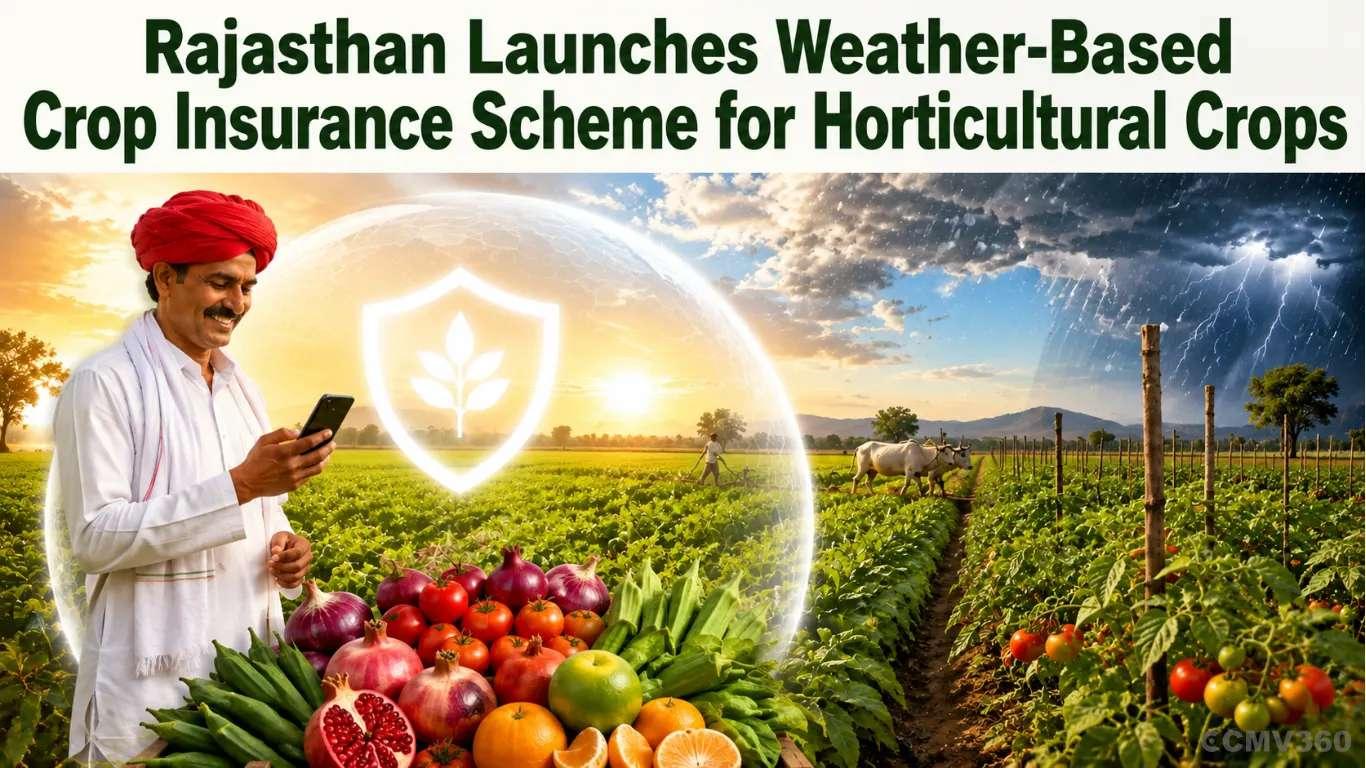 Rajasthan Launches Weather-Based Crop Insurance Scheme for Horticultural Crops Rajasthan Launches Weather-Based Crop Insurance Scheme for Horticultural Crops