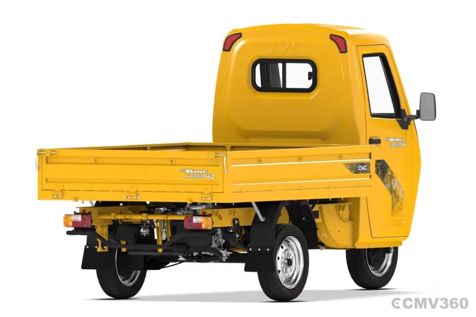 TVS King Kargo HD CNG Right Rear Three Quarter TVS King Kargo HD CNG Right Rear Three Quarter