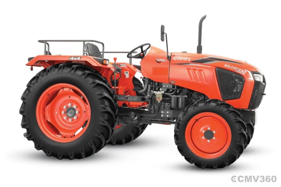 Kubota MU4502 4WD tractor side profile view Kubota MU4502 4WD tractor side profile view