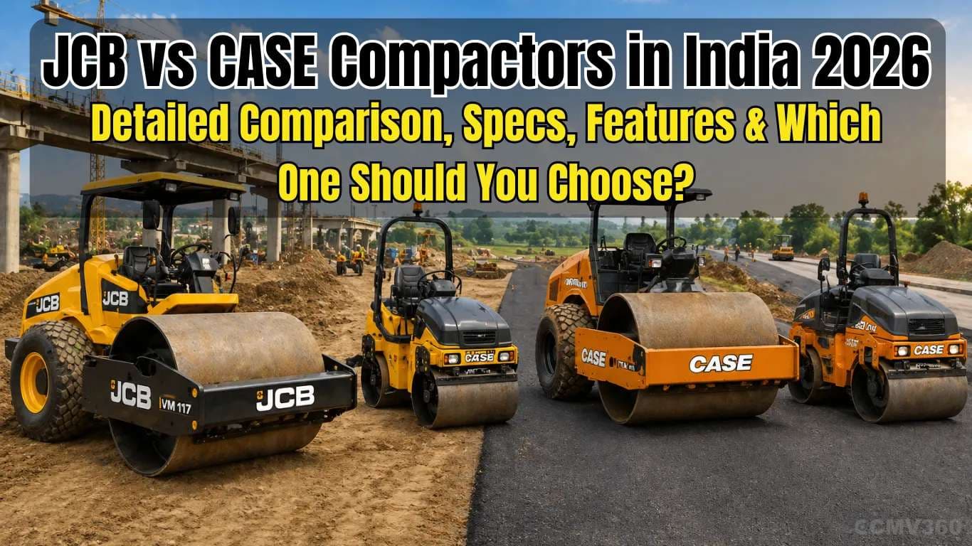 JCB vs CASE Compactors in India 2026: Detailed Comparison, Specs, Features & Which One Should You Choose? JCB vs CASE Compactors in India 2026: Detailed Comparison, Specs, Features & Which One Should You Choose?