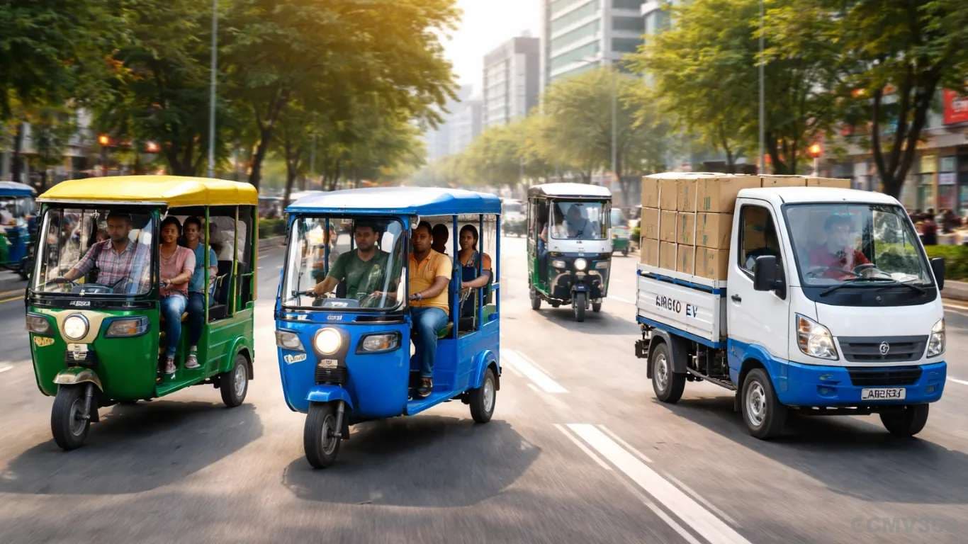 इंडिया इलेक्ट्रिक थ्री-व्हीलर सेल्स रिपोर्ट - मार्च 2026: YC Electric ने ई-रिक्शा सेगमेंट का नेतृत्व किया क्योंकि मिश्रित रुझान के बीच JS ऑटो ई-कार्ट मार्केट में सबसे ऊपर है India Electric Three-Wheeler Sales Report - March 2026
