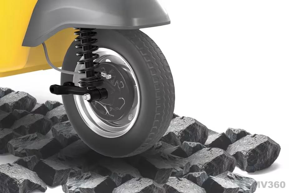 TVS King Kargo HD CNG Front Tyre View TVS King Kargo HD CNG Front Tyre View