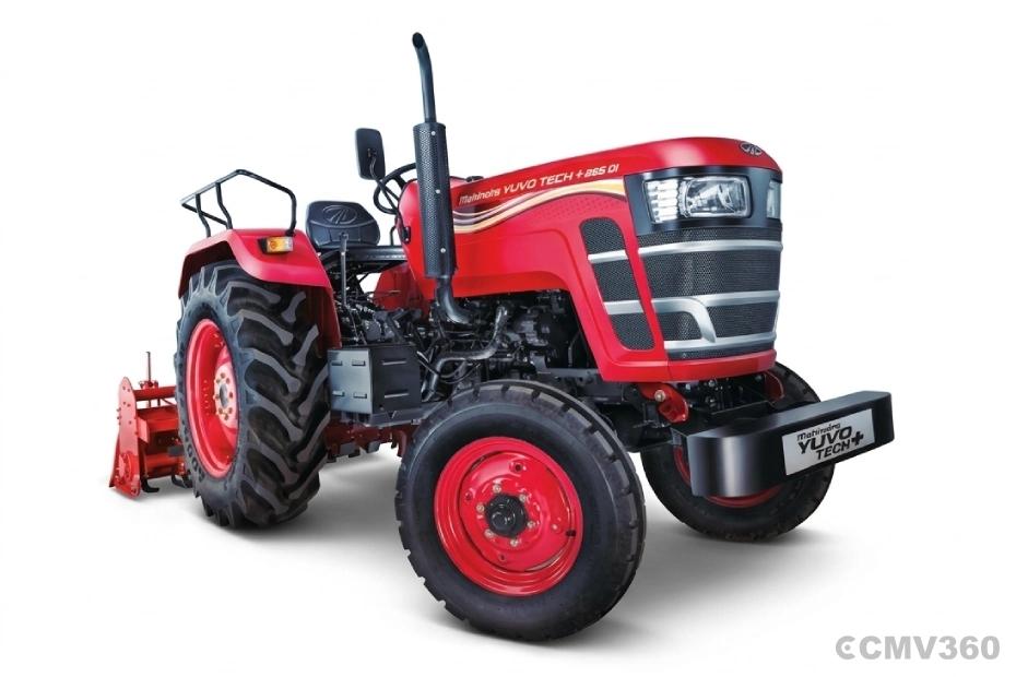 Mahindra Yuvo Tech Plus 265 DI 2WD tractor in red color Mahindra Yuvo Tech Plus 265 DI 2WD tractor in red color