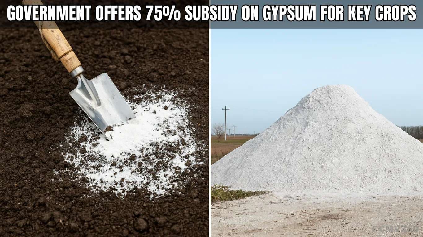 Government Offers 75% Subsidy on Gypsum for Key Crops Government Offers 75% Subsidy on Gypsum for Key Crops.webp