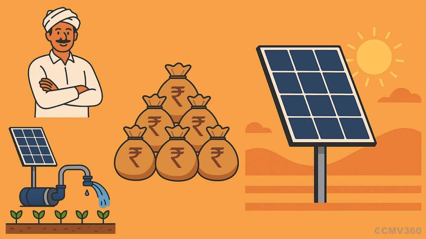 விவசாயிகள் இப்போது ₹ 5 லட்சம் சோலார் பம்ப் வெறும் ₹ 50,000 க்கு பெற முடியும் Farmers Can Now Get â¹5 Lakh Solar Pump for Just â¹50,000.webp
