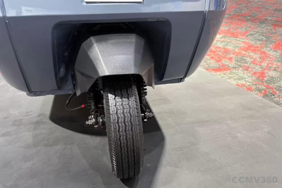 Mahindra UDO Front Wheel and Suspension Assembly View Mahindra UDO Front Wheel and Suspension Assembly View