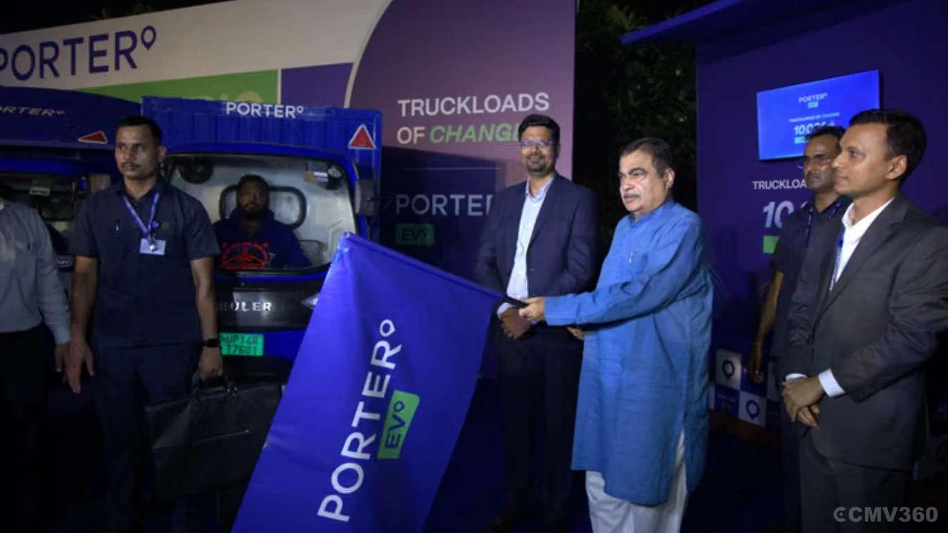 Porter Deploys 10,000th Electric Truck in Delhi, Targets 4X EV Growth in Five Years Porter Deploys 10,000th Electric Truck in Delhi, Targets 4X EV Growth in Five Years