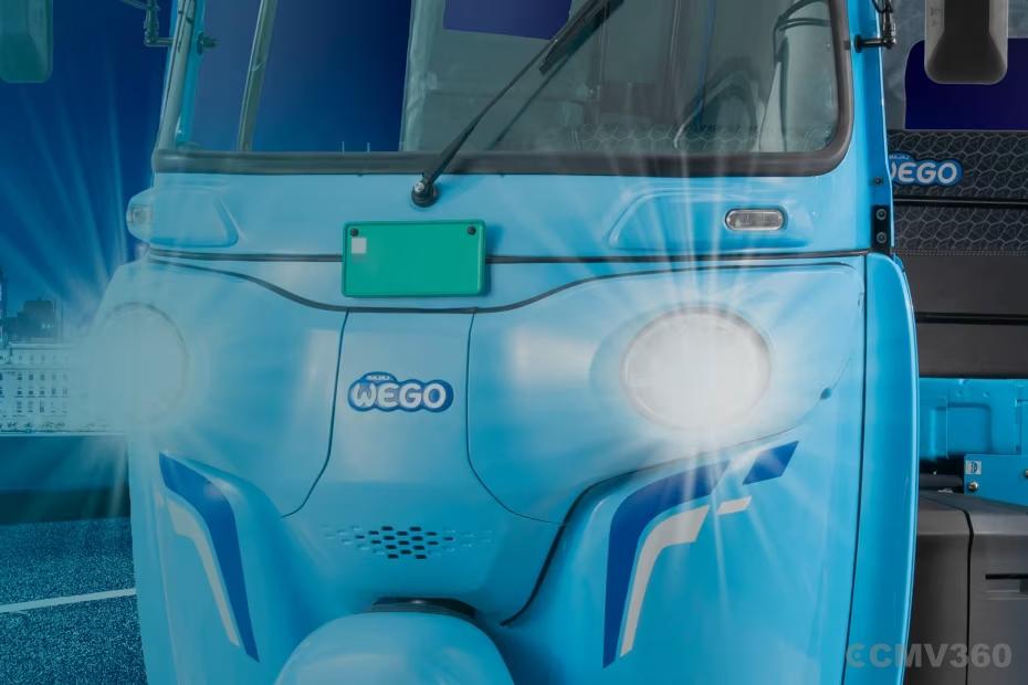 Bajaj WEGO P9018 Front Design with LED Headlamps and Branding Bajaj WEGO P9018 Front Design with LED Headlamps and Branding