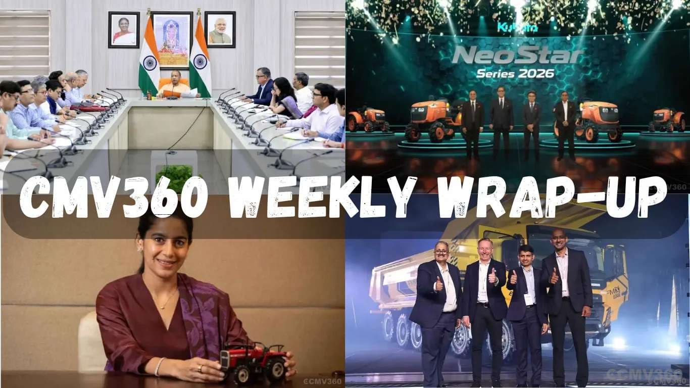 CMV360 Weekly Wrap (25-30 May 2026): Volvo FMX Edge, Ashok Leyland’s EV Push, Tractor Launches & Major Farmer Relief Schemes CMV360 Weekly Wrap (25-30 May 2026): Volvo FMX Edge, Ashok Leyland’s EV Push, Tractor Launches & Major Farmer Relief Schemes