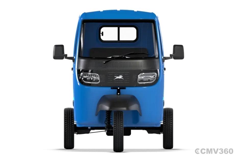 TVS King Kargo HD EV Neptune Blue CBC Front View TVS King Kargo HD EV Neptune Blue CBC Front View