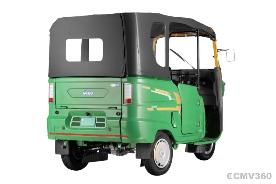 Bajaj WEGO P70 Green Right Rear Three Quarter Bajaj WEGO P70 Green Right Rear Three Quarter