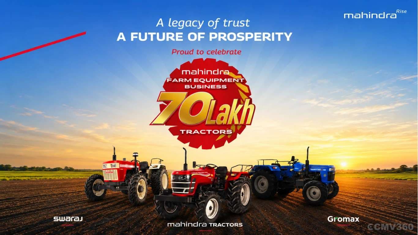 Mahindra Crosses 70 Lakh Tractor Production Milestone, Plans Major Product Expansion in FY27 Mahindra Crosses 70 Lakh Tractor Production Milestone, Plans Major Product Expansion in FY27