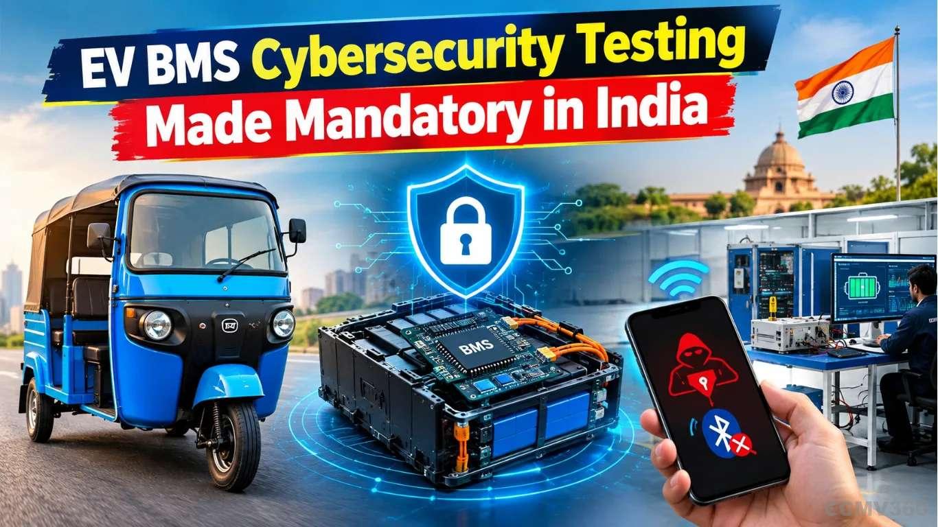 EV BMS Cybersecurity Testing Now Made Mandatory in India EV BMS Cybersecurity Testing Now Made Mandatory in India