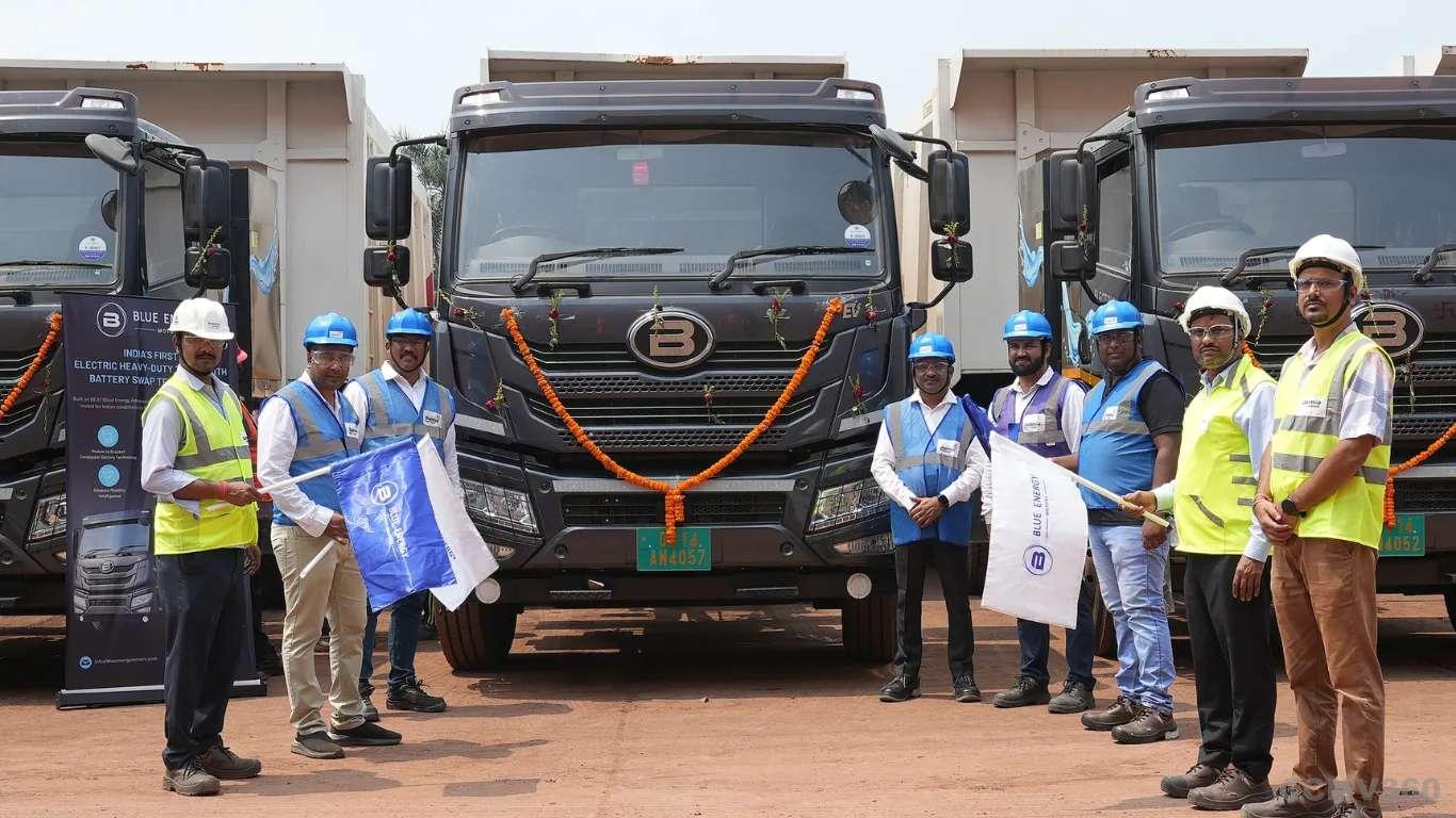 Tejas Cargo Deploys Blue Energy Motors Electric Truck for Dalmia Cement Operations Tejas Cargo Deploys Blue Energy Motors Electric Truck for Dalmia Cement Operations