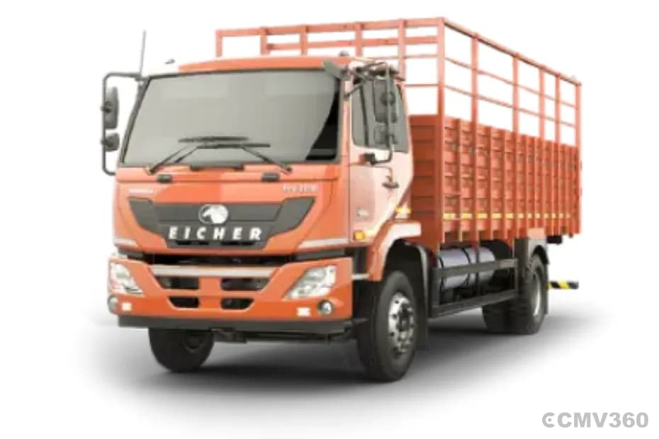 Eicher Pro 3018XP CNG truck left front three-quarter view Eicher Pro 3018XP CNG truck left front three-quarter view