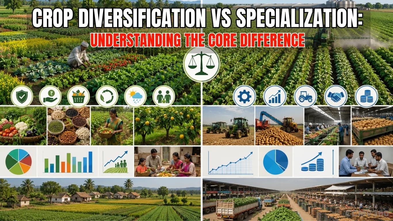 Crop Diversification vs Specialization: Understanding the Core Difference